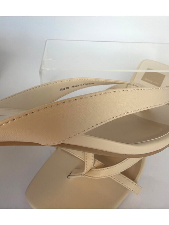 Dolce Vita Brevel Bone Ivory Kitten Heel Sandals Size 10 - Picture 7 of 9